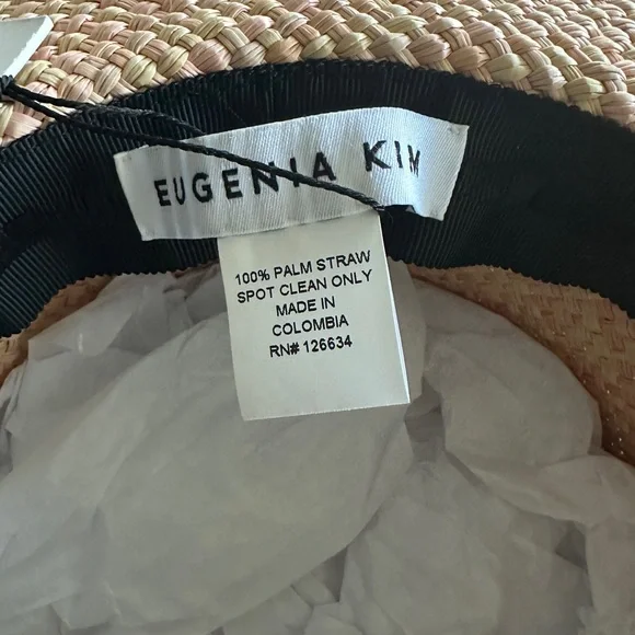 Eugenia Kim Natural Frayed Edge Straw Sun Hat - Picture 6 of 7